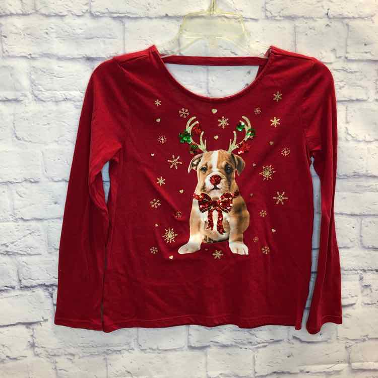 Childrens Place Red Size 10 Girls Long Sleeve Shirt