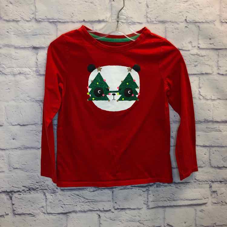 Cat & Jack Red Size 6 Girls Long Sleeve Shirt