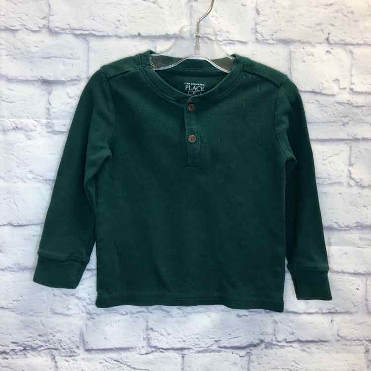 Childrens Place Green Size 3T Boys Long Sleeve Shirt