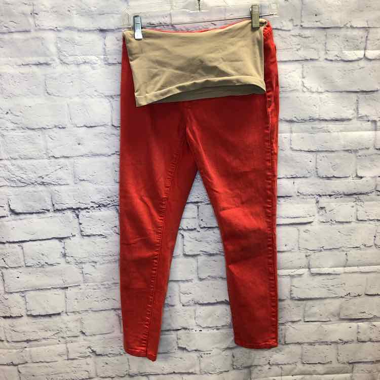 Pea in the Pod Orange Size XS Maternity Jeans