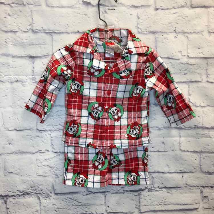 Disney Red Size 12 Months Boys Pajamas