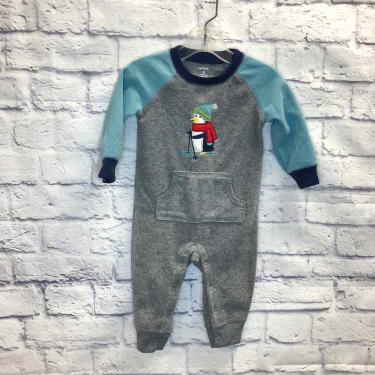 Carters Gray Size 9 Months Boys Romper