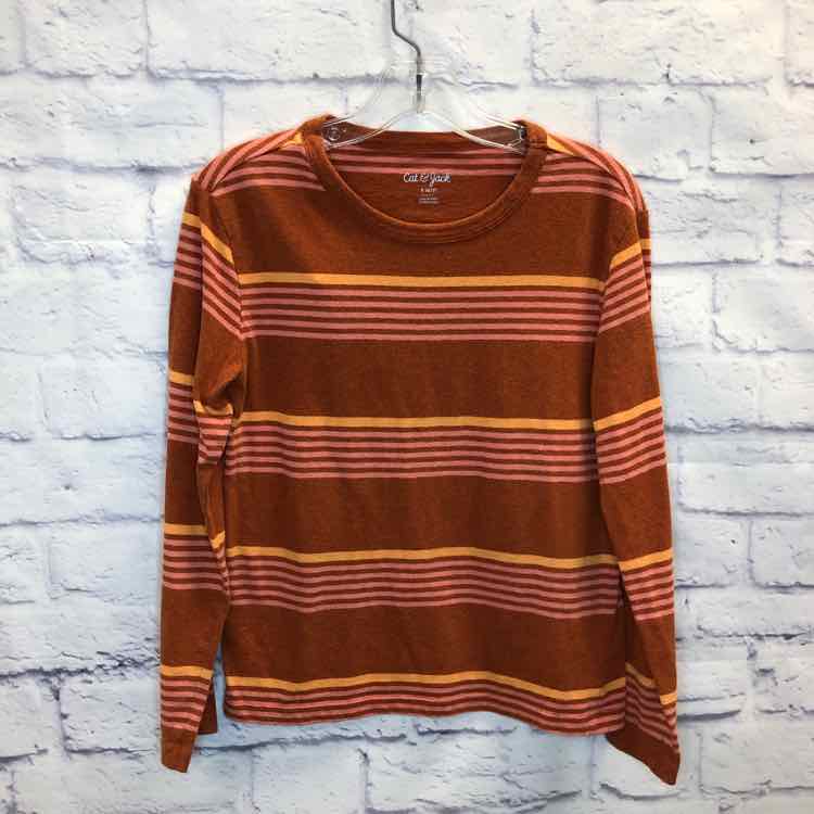 Cat & Jack Orange Size 6 Boys Long Sleeve Shirt