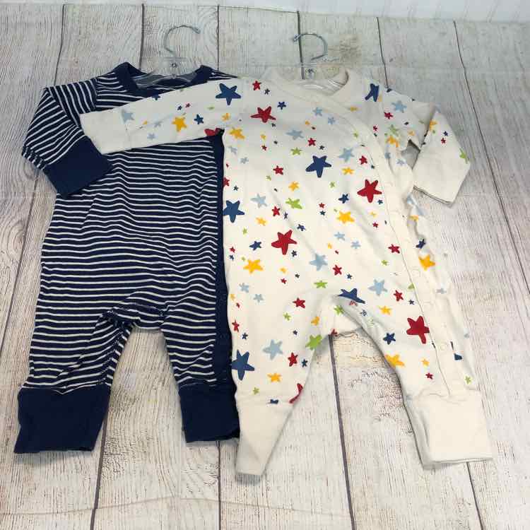 Moon & Back by Hanna Andersson Stars Size 3-6 Months Boys Romper