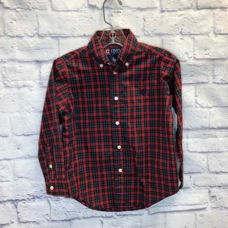 Chaps Red & Black Size 5 Boy Polo or Button Down
