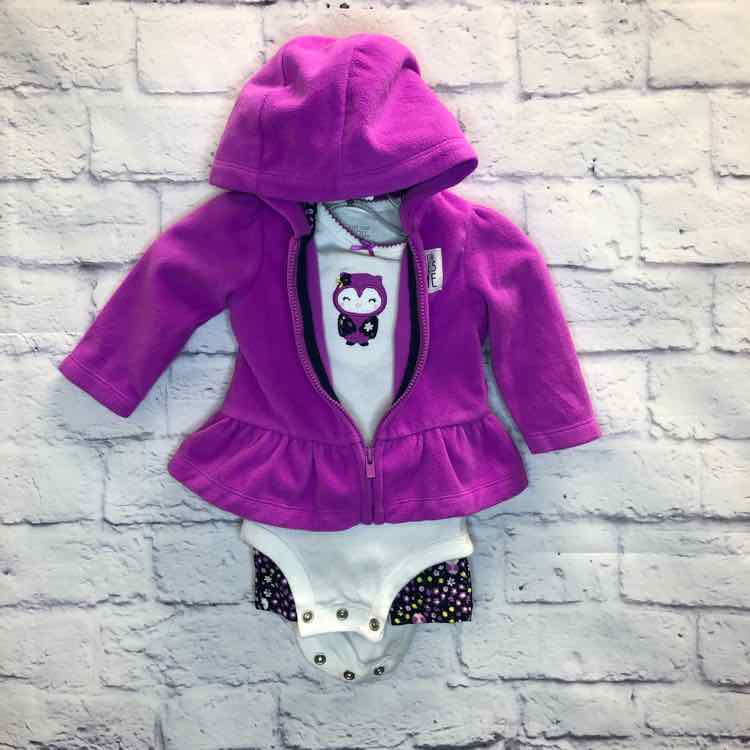 Just One You Purple Size 3 Months Girls 3 Piece Outfit