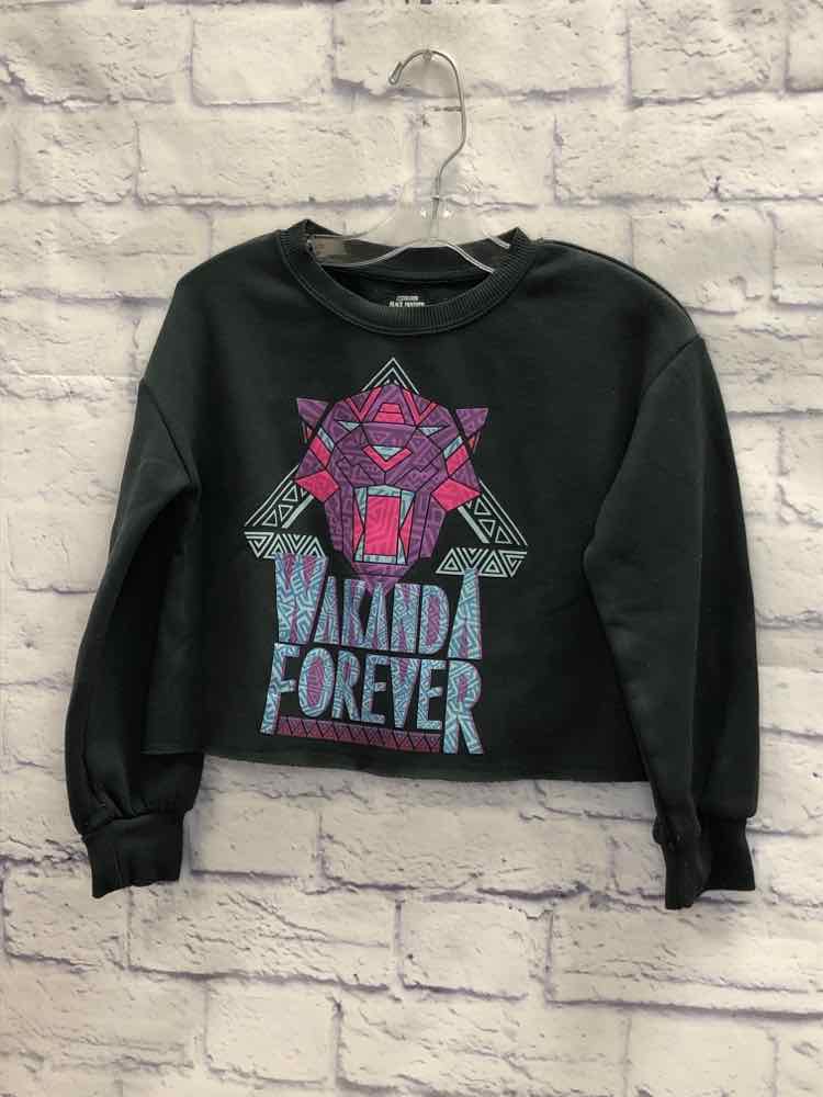 Black Panther Gray Size 6 Girls Sweatshirt/Hoodie