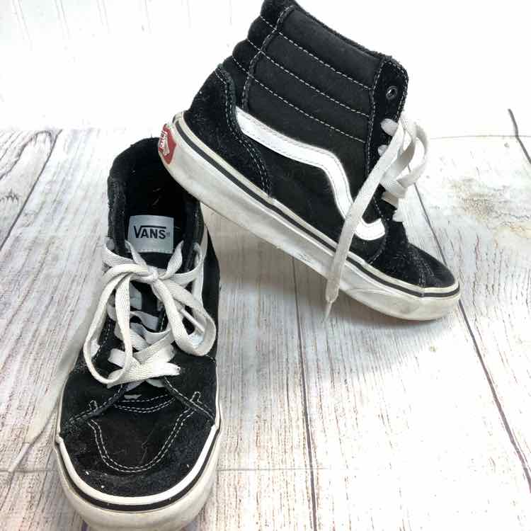 Vans Black & White Size 3 Boys Casual Shoes