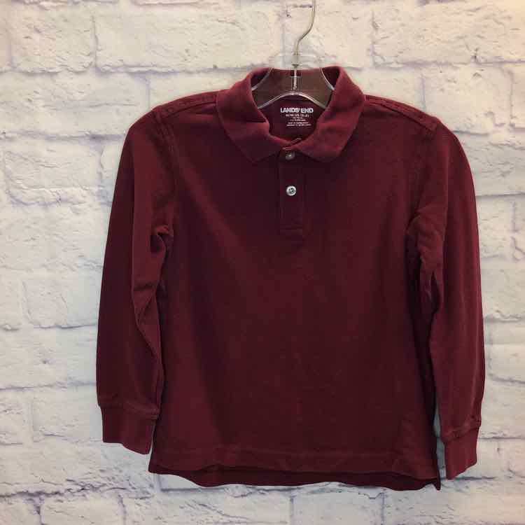 Lands End Maroon Size 5 Boy Polo or Button Down