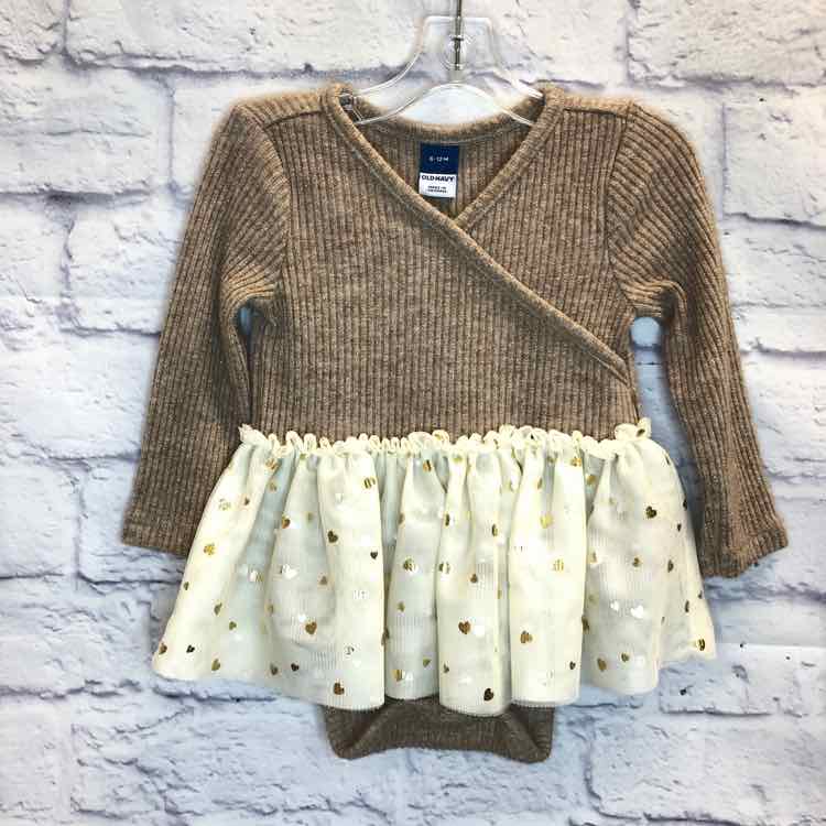 Old Navy Brown Size 6-12 months Girls Bodysuit
