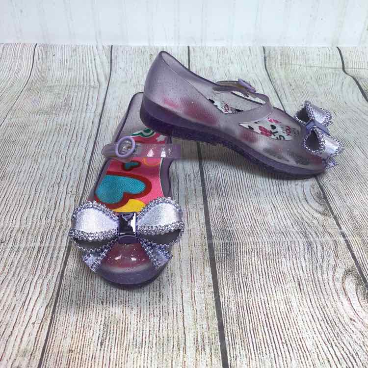 Mini Melissa Purple Size 12 Girls Casual Shoes