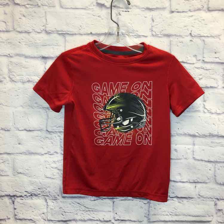 All In Motion Red Size 4T Boys Short Sleeve Shirt