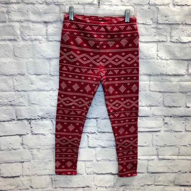 SO Red Size 8 Girls Leggings