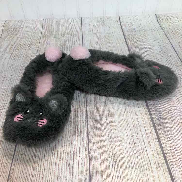 Gray Size 3 Girls Slippers