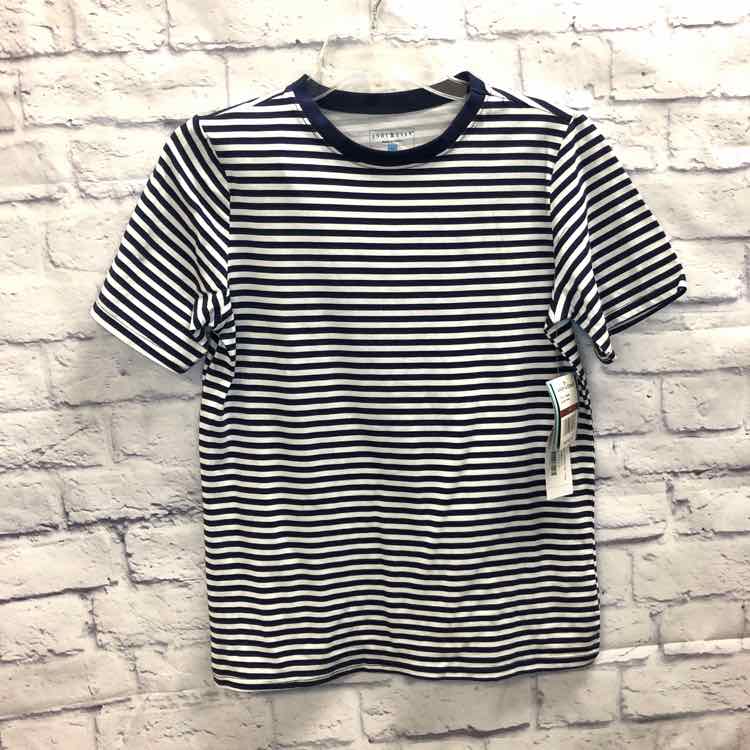 Andy & Evan Stripe Size 16 Boys Short Sleeve Shirt