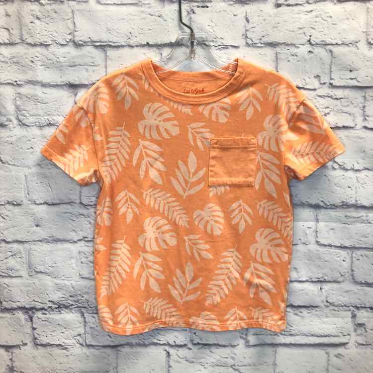 Cat & Jack Orange Size 6 Boys Short Sleeve Shirt