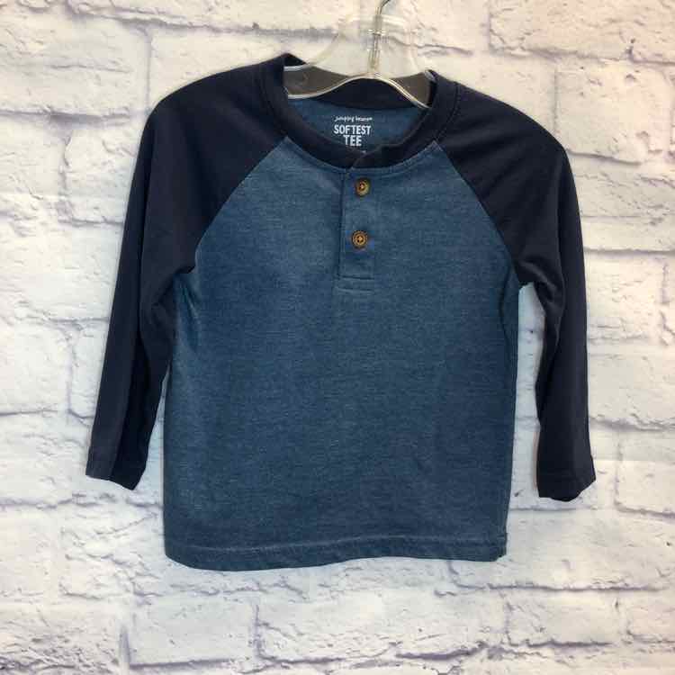 Jumping Beans Blue Size 18 Months Boys Long Sleeve Shirt