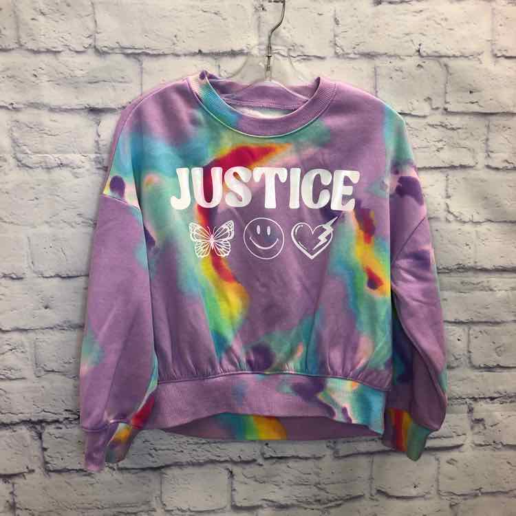 Justice Purple Size 5 Girls Sweatshirt/Hoodie