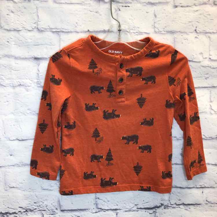Old Navy Orange Size 4T Boys Long Sleeve Shirt