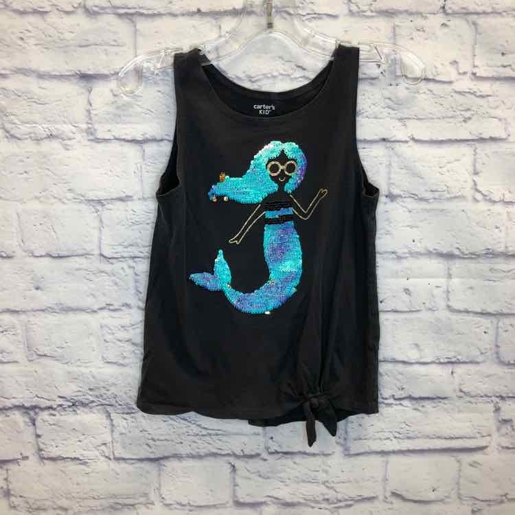 Carters Gray Size 7 Girls Tank Top