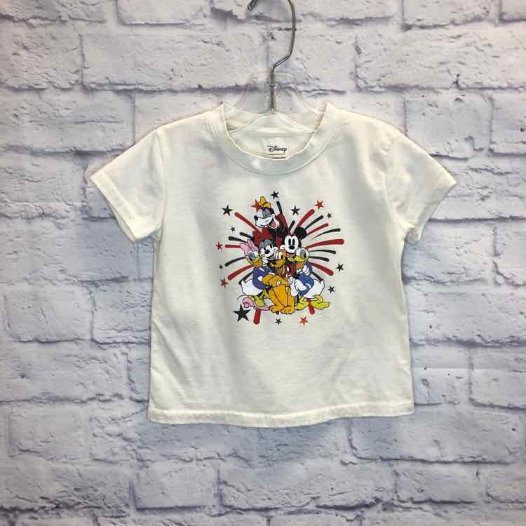 Disney White Size 18 Months Boys Short Sleeve Shirt