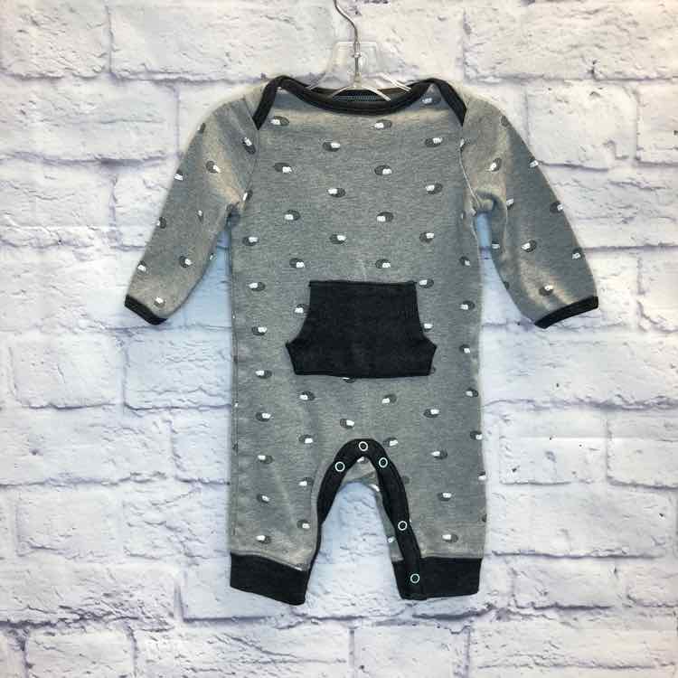 Cloud Island Gray Size 0-3 Months Boys Romper