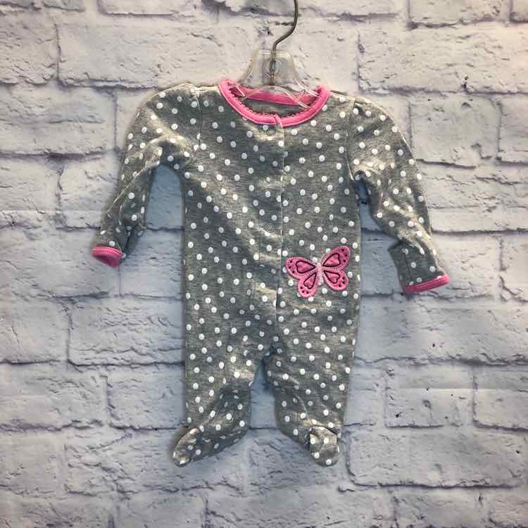 Simple Joys Gray Size Newborn Girls Sleeper