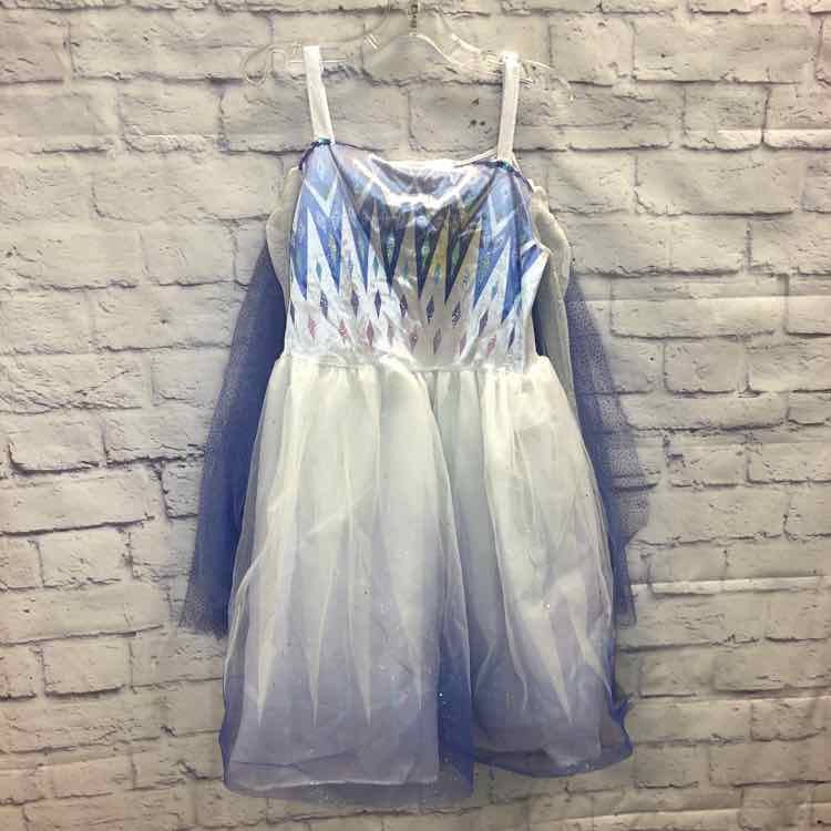 Frozen 2 White Size 7 Elsa Light Up Dress