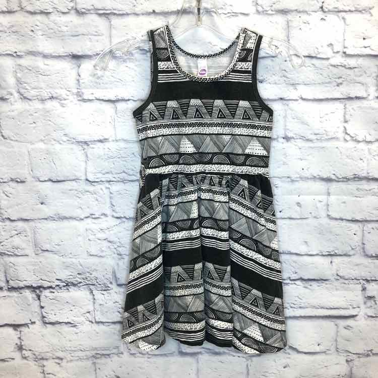 American Apparel Black & White Size 6 Girls Dress