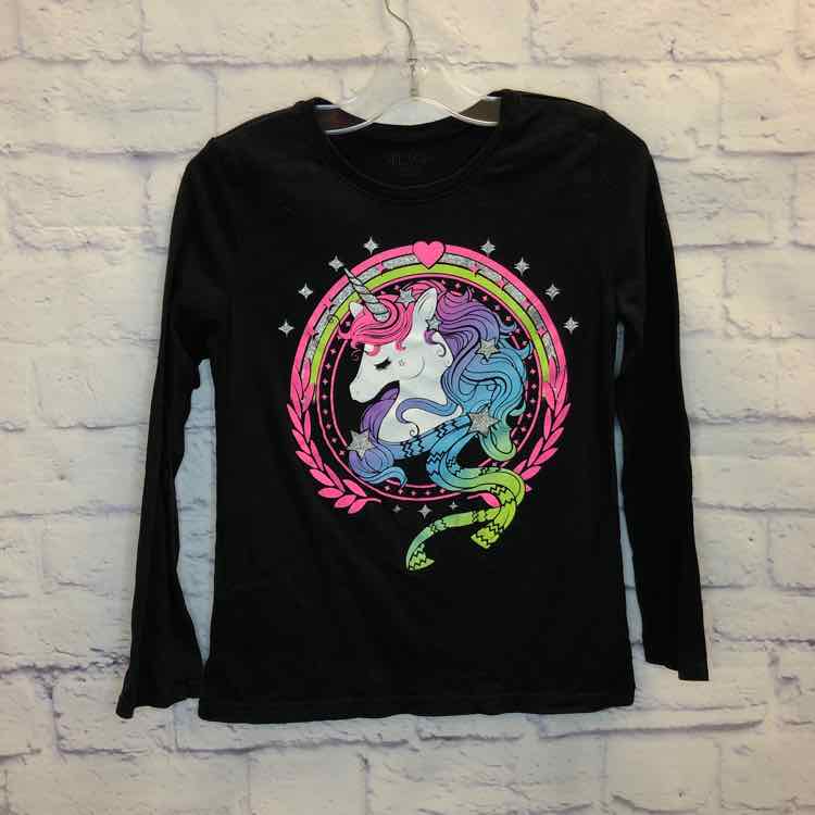Childrens Place Black Size 7 Girls Long Sleeve Shirt