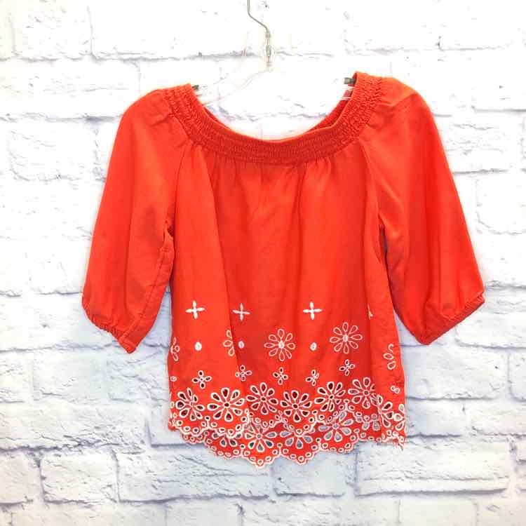 Old Navy Orange Size 6 Girls 3/4 Sleeve Shirt