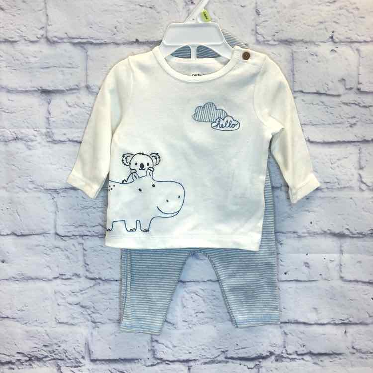 Carters Blue Size 3 Months Boys 3 Piece Outfit