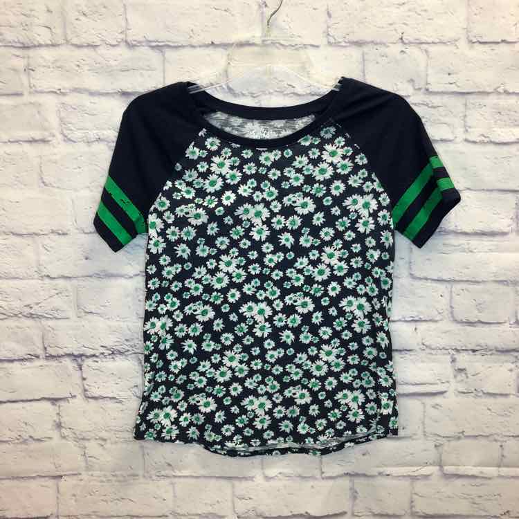 Justice Navy Size 18 Girls Short Sleeve Shirt