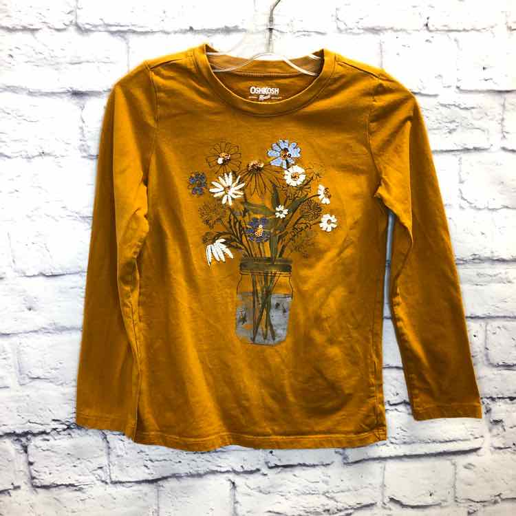 Oshkosh Mustard Size 8 Girls Long Sleeve Shirt