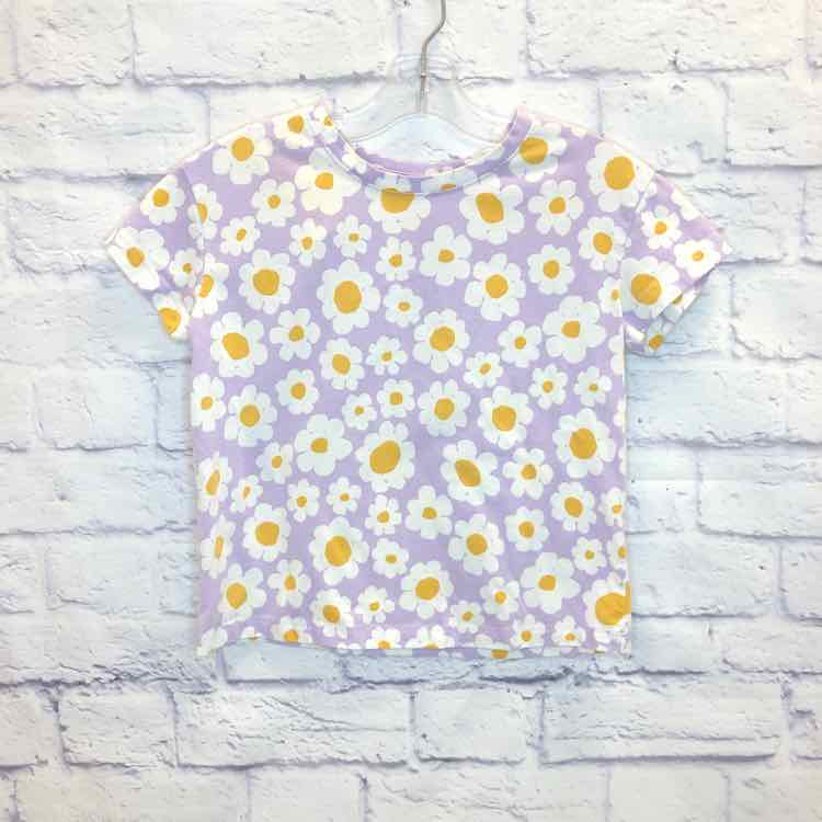 Cat & Jack Floral Size 6 Girls Short Sleeve Shirt