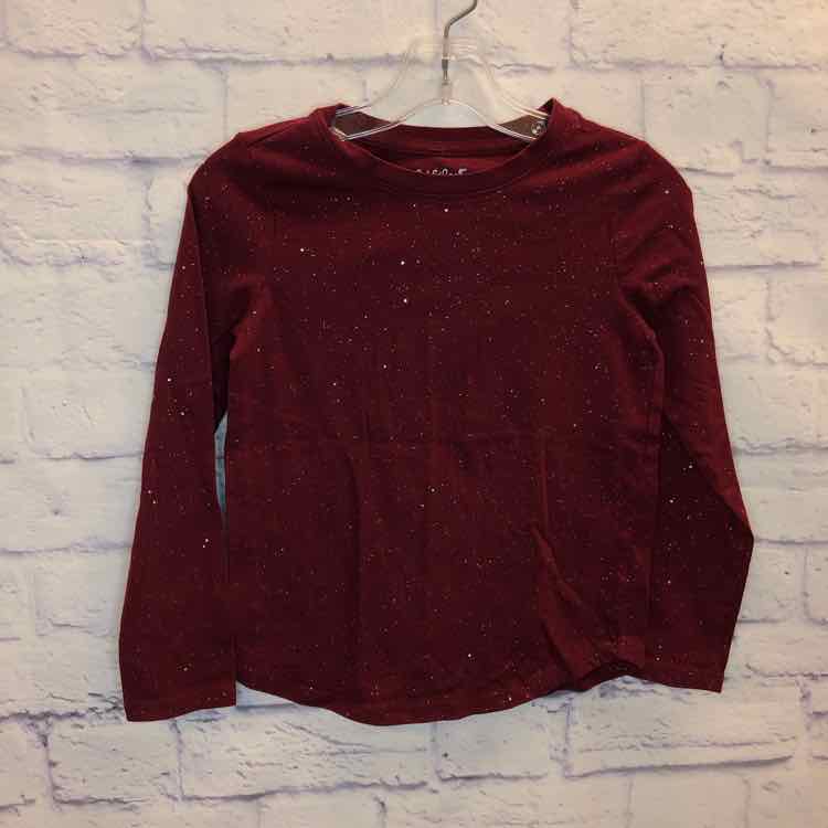 Cat & Jack Red Size 6 Girls Long Sleeve Shirt