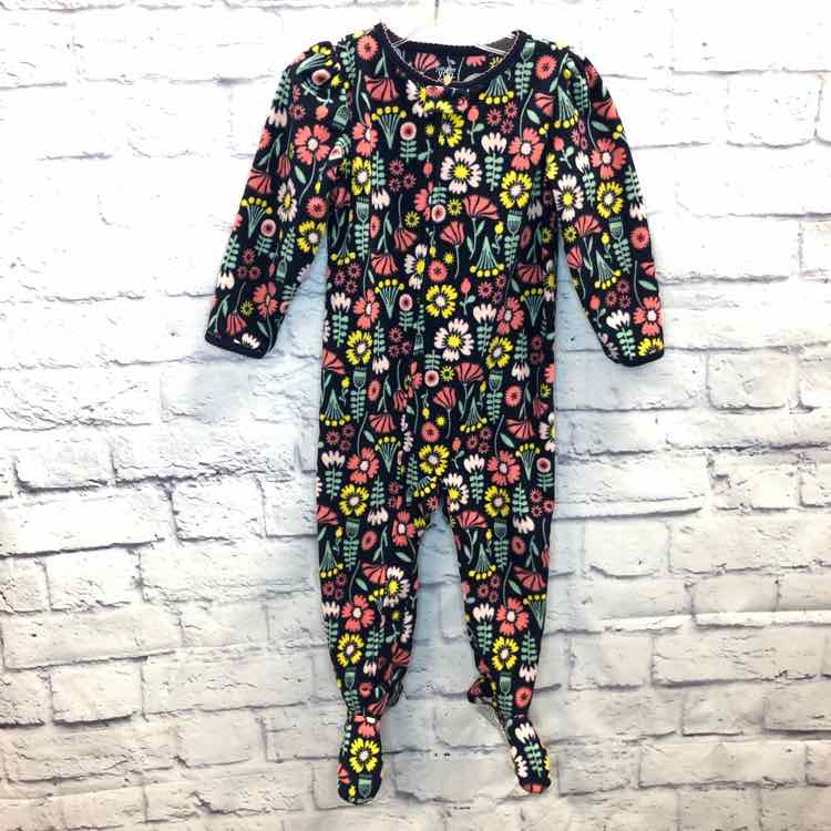 Just One You Floral Size 2T Fleece Girls Sleeper