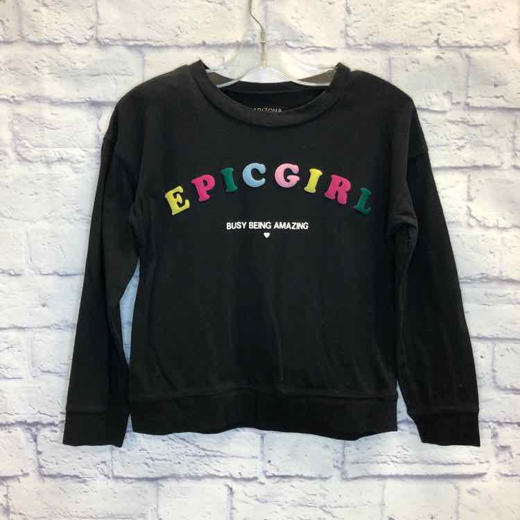 Arizona Black Size 7 Girls Long Sleeve Shirt