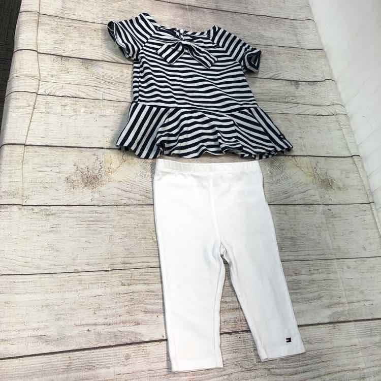 Tommy Hilfiger Navy Size 24 Months Girls 2 Piece Outfit