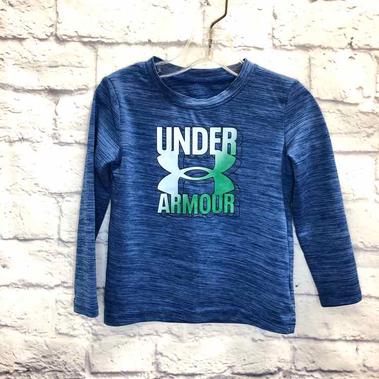 Under Armour Blue Size 2T Boys Long Sleeve Shirt