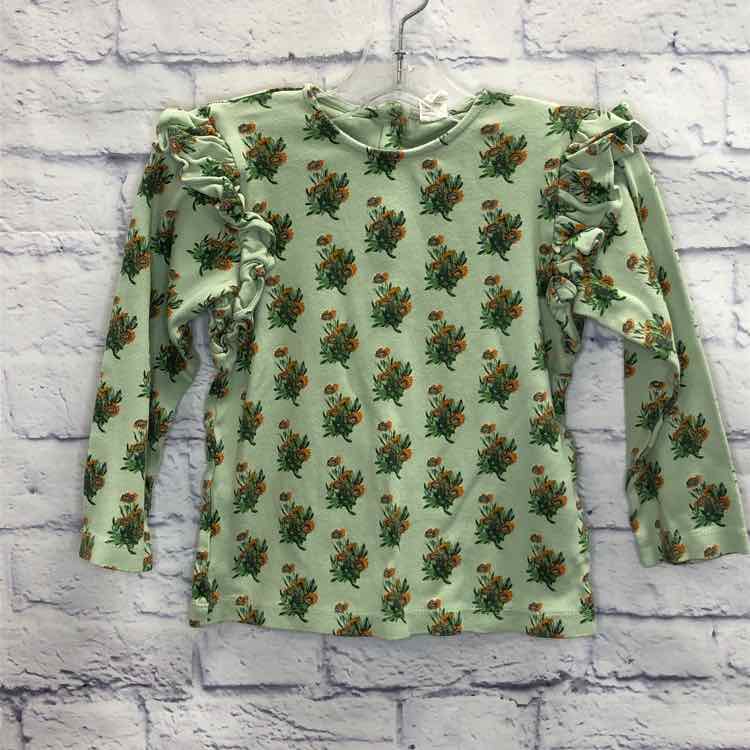 Kate Quinn Organics Green Size 6 Girls Long Sleeve Shirt