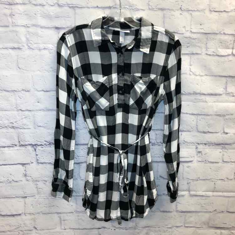 Liz Lange Black & White Size S Maternity Long Slv Top