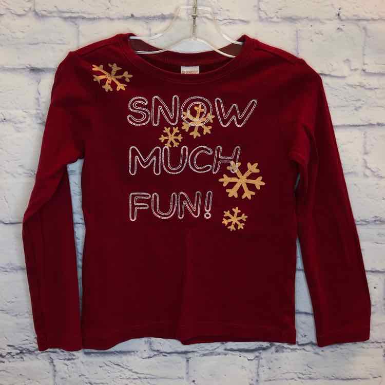 Gymboree Red Size 7 Girls Long Sleeve Shirt