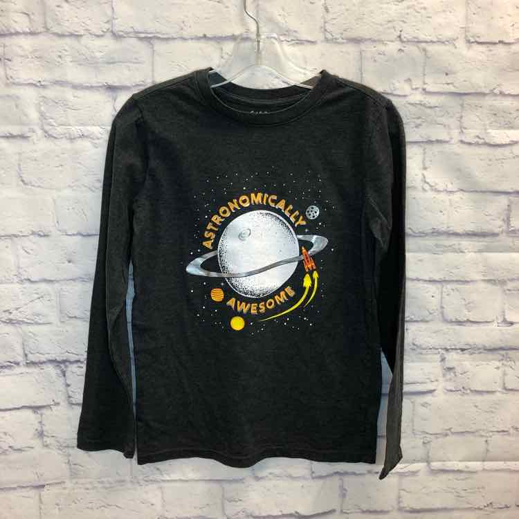 Cat & Jack Gray Size 12 Boys Long Sleeve Shirt