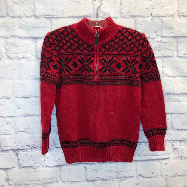 Chaps Red Size 7 Boys Sweater