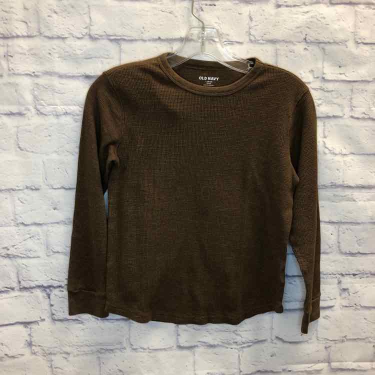 Old Navy Brown Size 10 Boys Long Sleeve Shirt