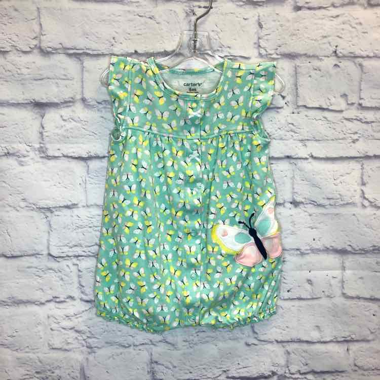 Carters Green Size 6 Months Girls Romper