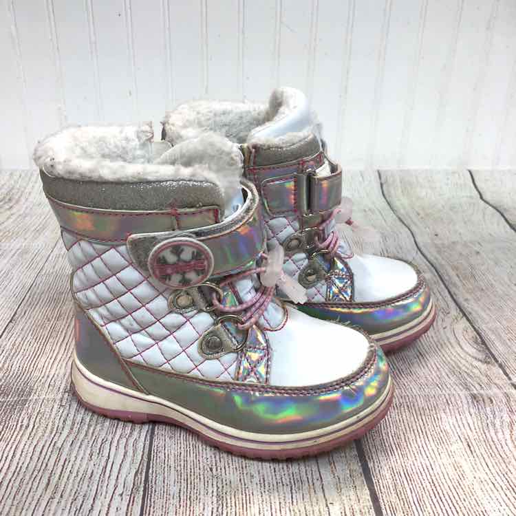 Totes White Size 10 Girls Snow Boots