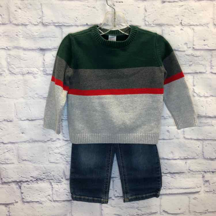 Carters Multi-Color Size 24 Months Boys 2 Piece Outfit