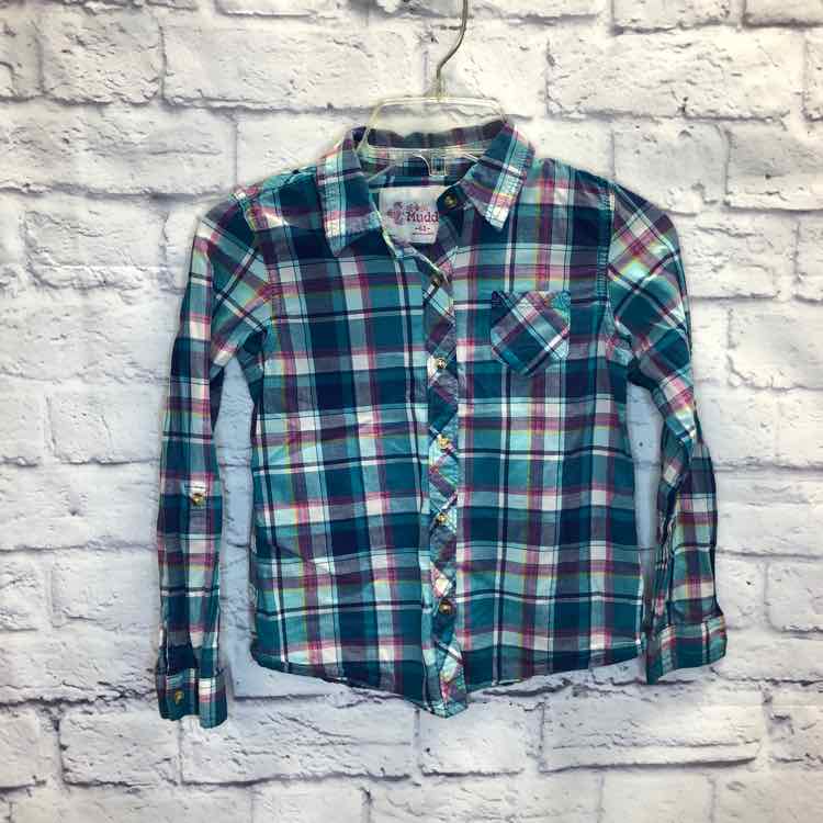 Mudd Teal Size 6X Girl Polo or Button Down